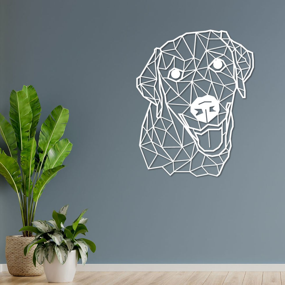 Thumbnail: Geometric Labrador Wall Panel