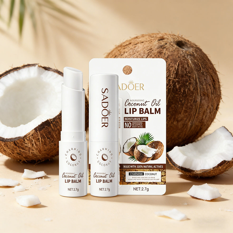 Thumbnail: Coconut Lip Balm - Lasting Nourishment and Moisture for Men and Women - Daily Ca