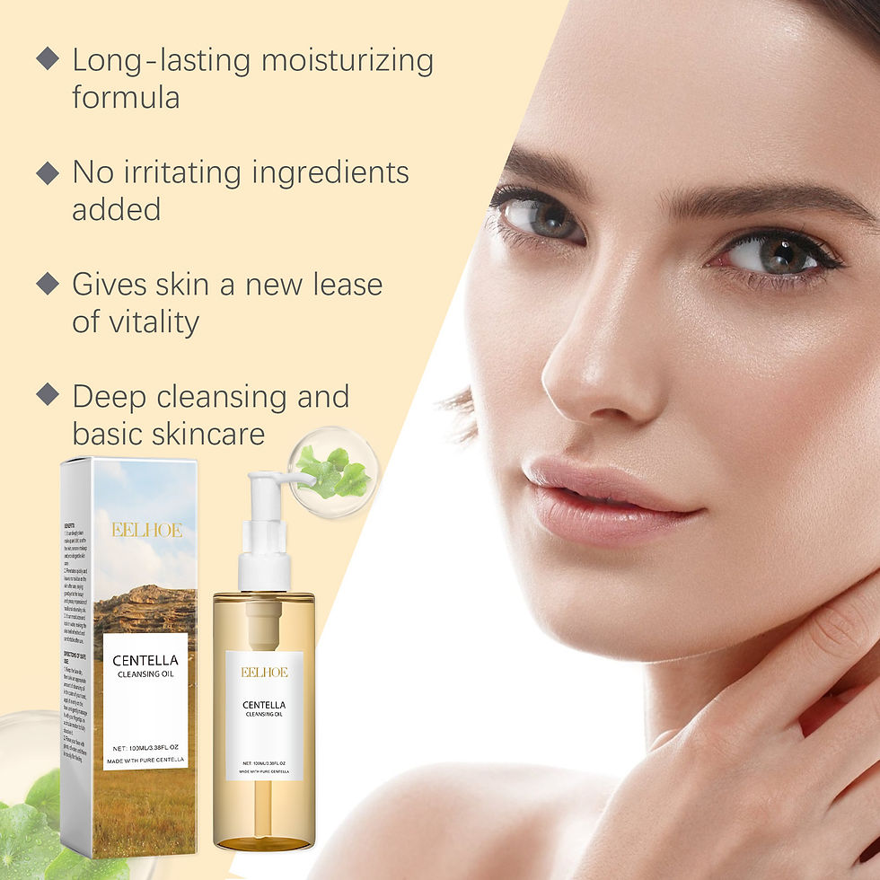 Thumbnail: Moisturizing Facial Cleansing Oil Centella Skin Care Fresh Smooth Pore Cleaning 