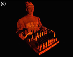 3D image of Mannequin and Chess set