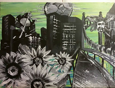 'Palette Pittsburgh ' . Acrylic. 2015..