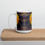 Miniatura: Sunflower White glossy mug, by BBeh Art Studio, LLC