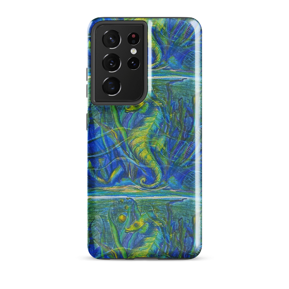 Thumbnail: Seahorse Tough case for Samsung®, by BBeh Art STudio, LLC