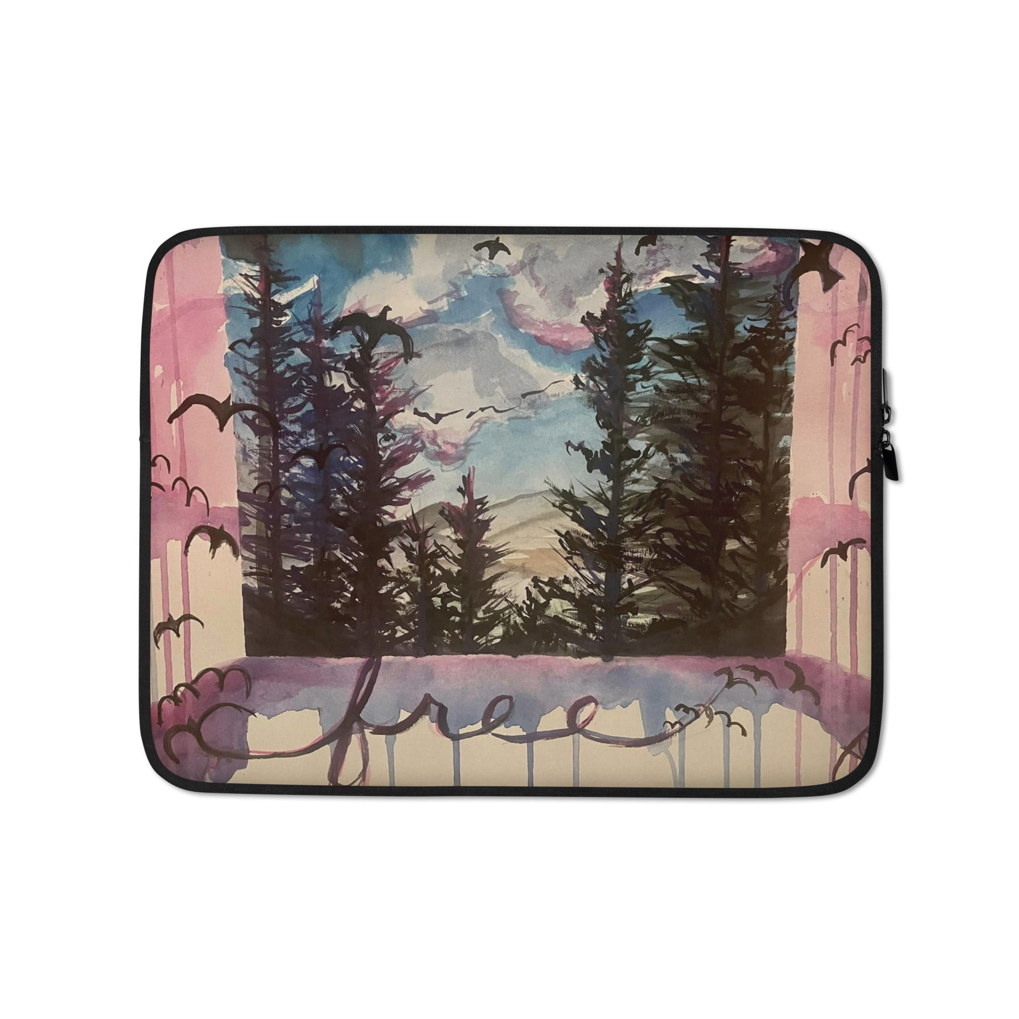 Free"" Laptop Sleeve, By BBeh Art Studio, LLC