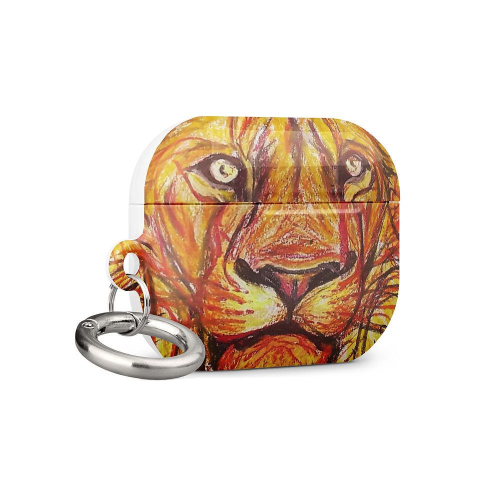 Miniatura: Lion Case for AirPods® from BBeh Art Studio, LLC