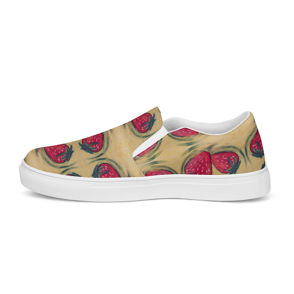 Thumbnail: Strawberry Women’s slip-on canvas shoes