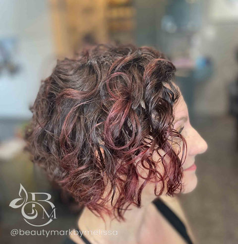 Stephanie V. Undercut Buzz Cut Bob Curly Hair Curly Girl Over 40