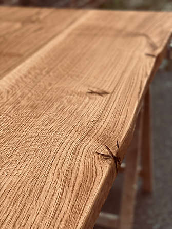 Alman Oak Massivholztisch Schreibtisch mit Verzierungen