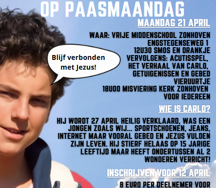 Misdienaars samenkomst op Paasmaandag