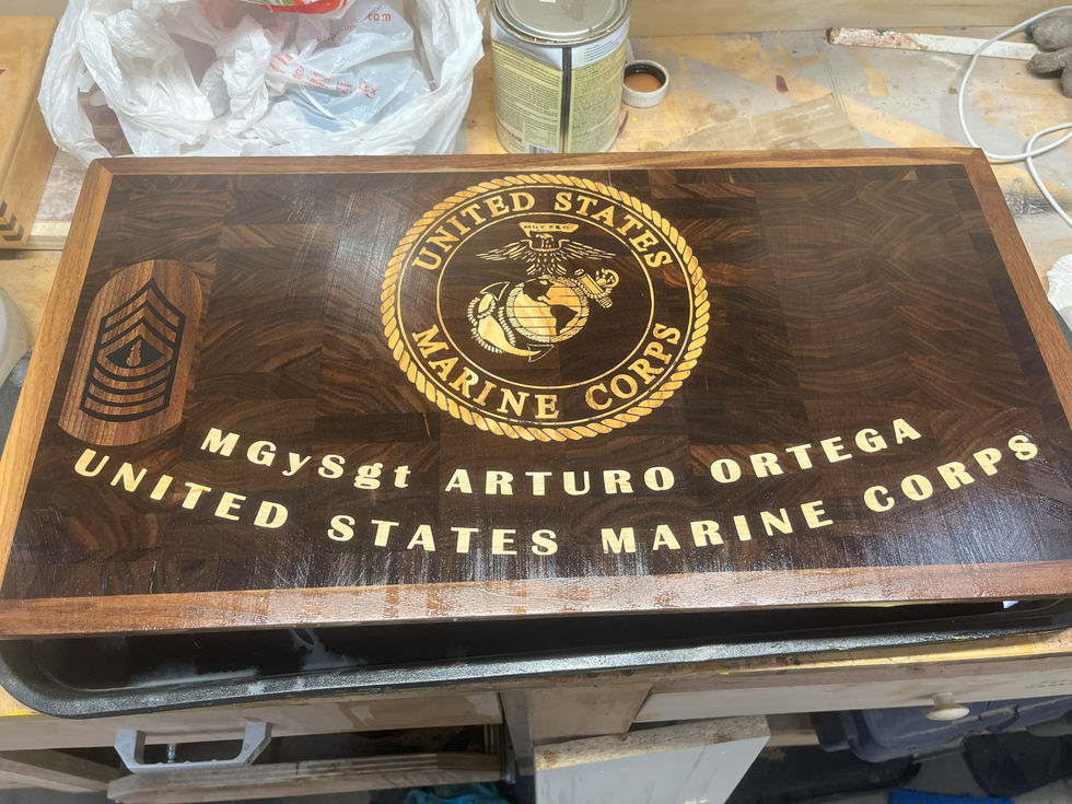 Personalized end grain Cutting board