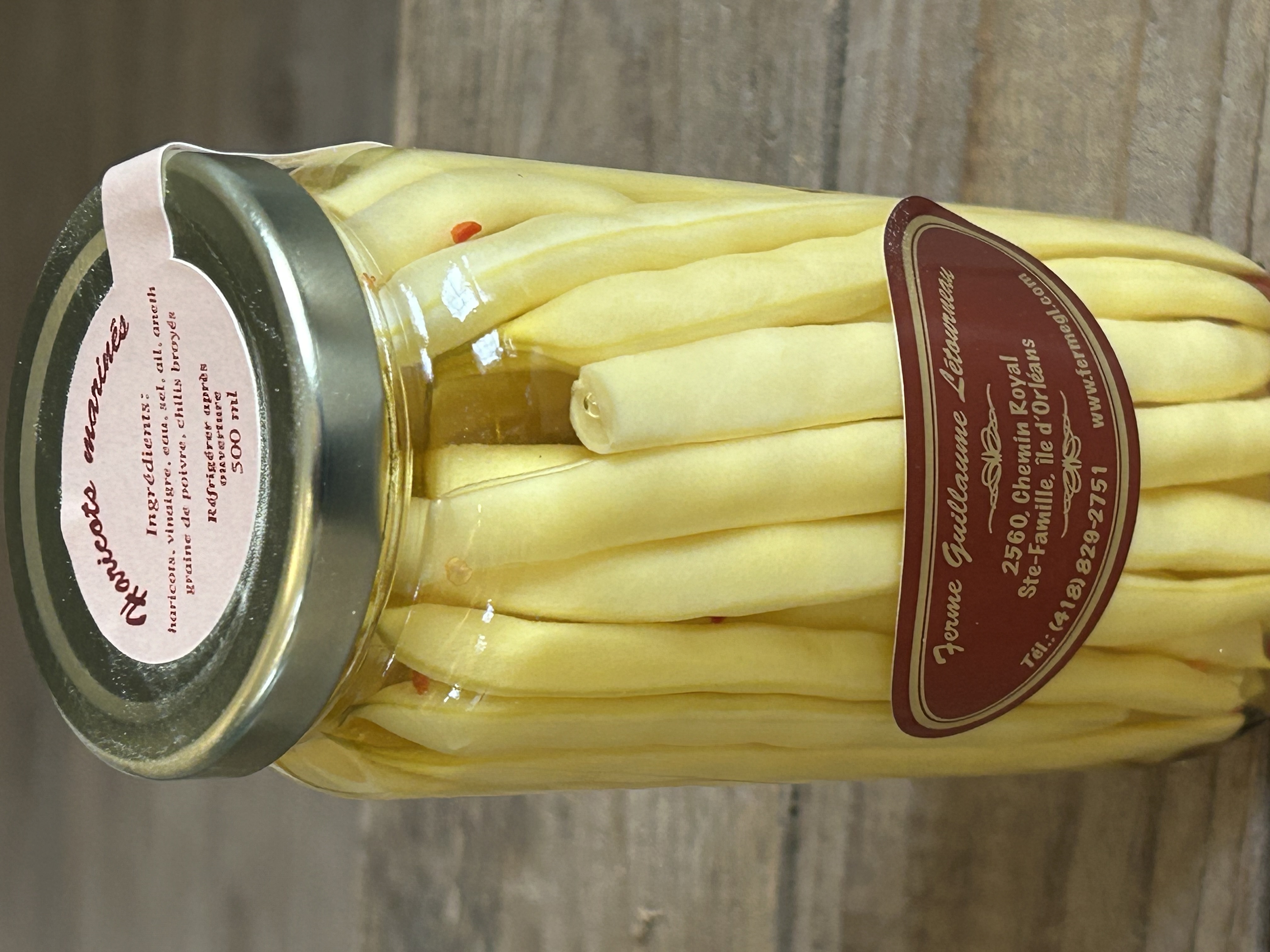 Haricots marinés