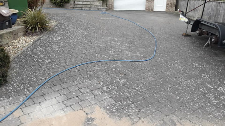 pressure cleaning driveway patio sealant revive pressure cleaning weymouth portland