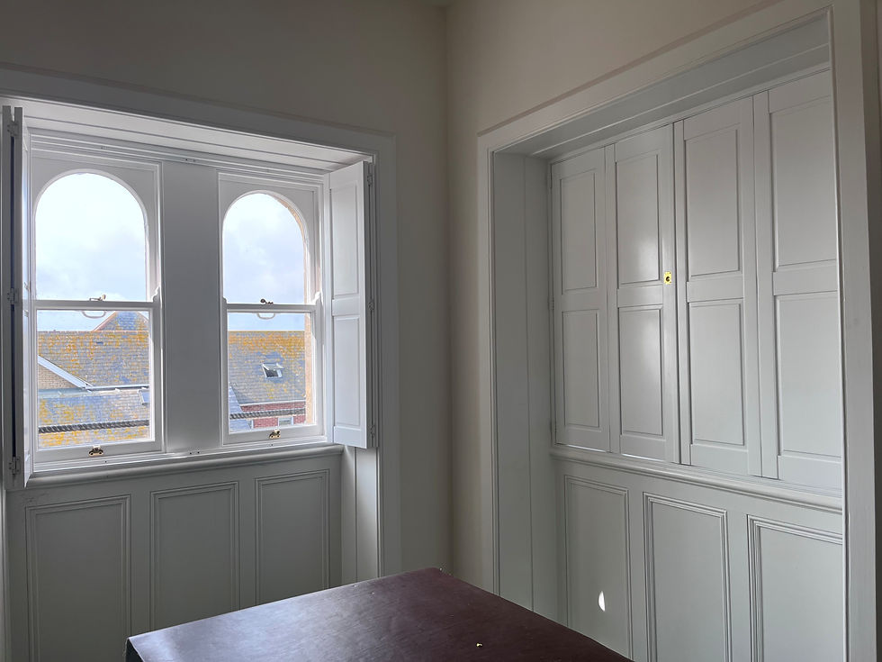 Solid Shutters room dividers lighthouse windows weymouth portland dorchester dorset