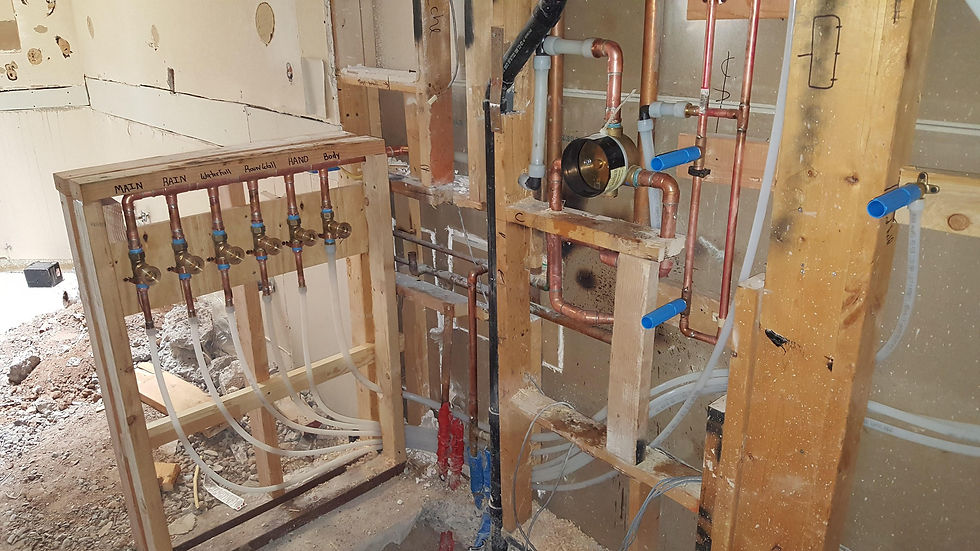 Custom shower install 2