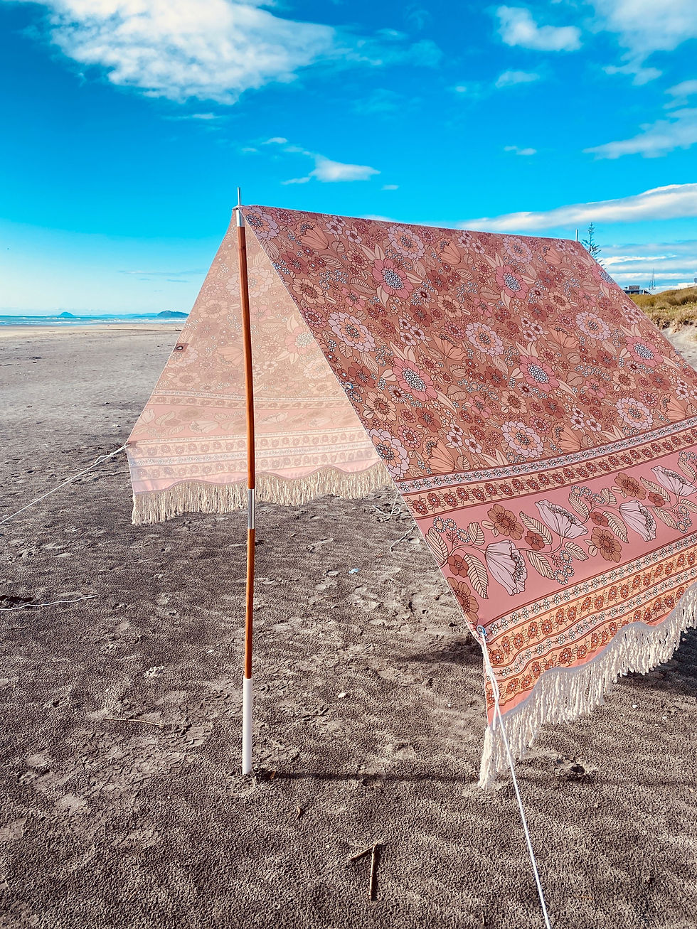 Thumbnail: pink peony beach tent