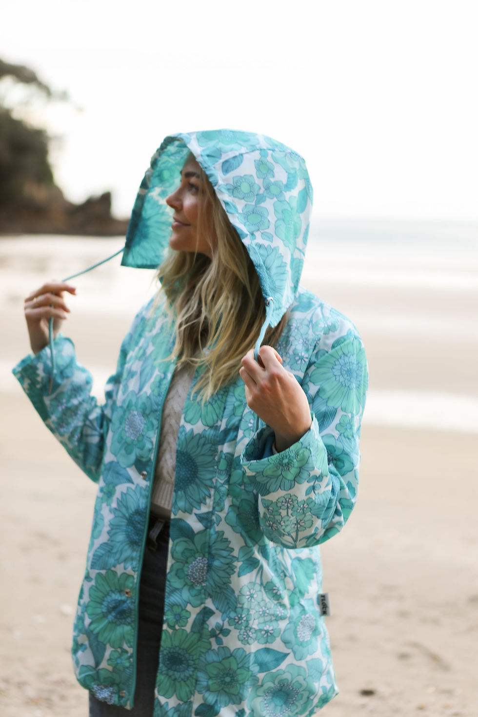 aqua bloom eco rain jacket