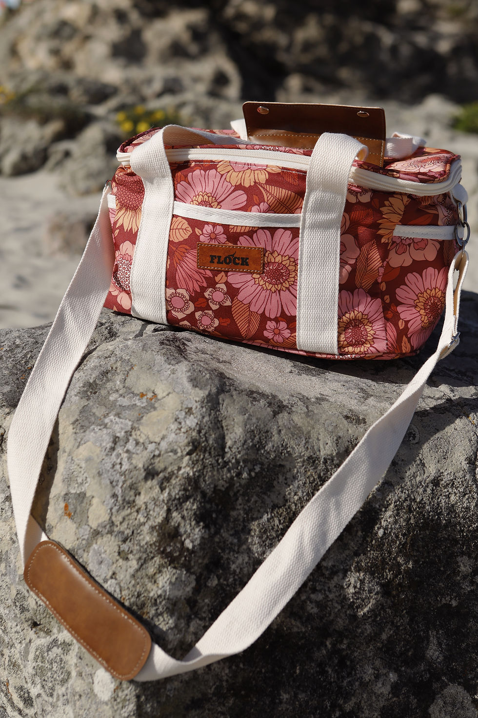 Thumbnail: burgundy bloom cooler bag