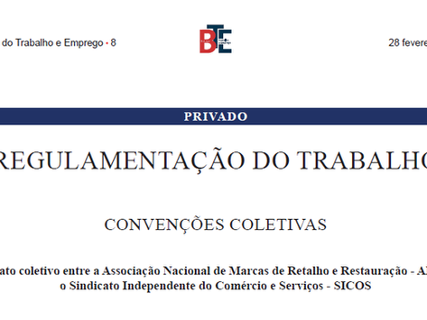 CONTRATO COLECTIVO DE TRABALHOSECTOR DO COMÉRCIO, RETALHO E RESTAURAÇÃO 
