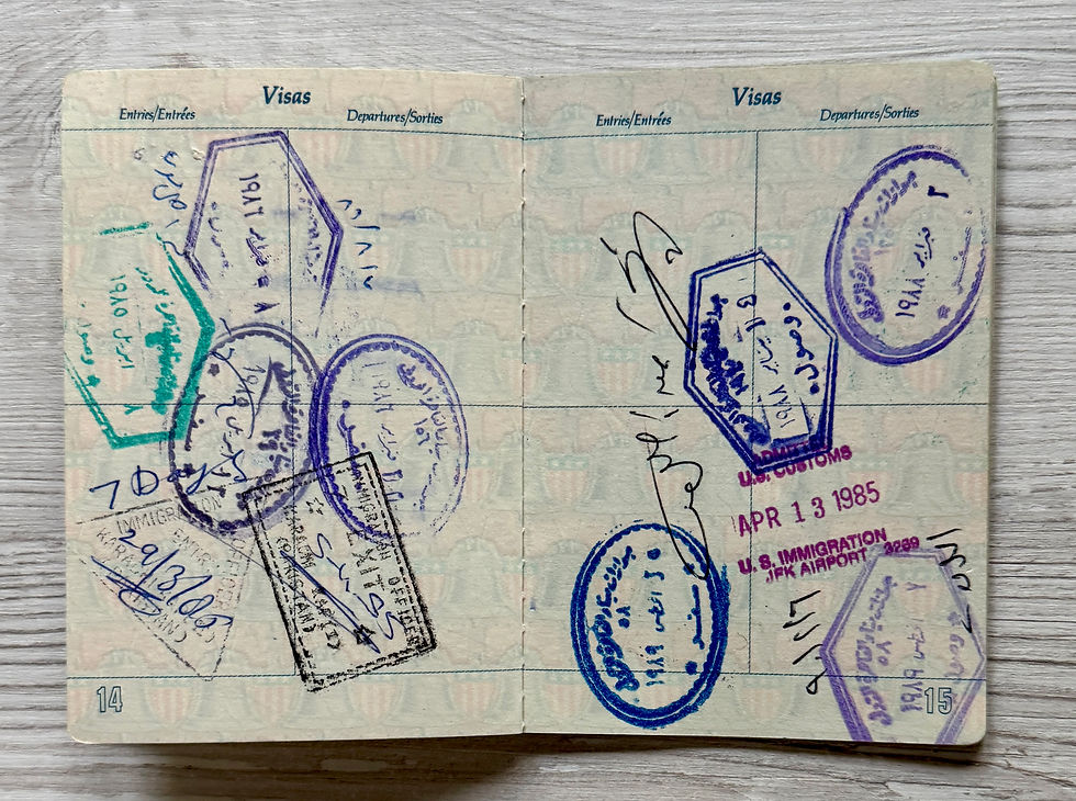 Thumbnail: United States 1984-1994 passport full of visas