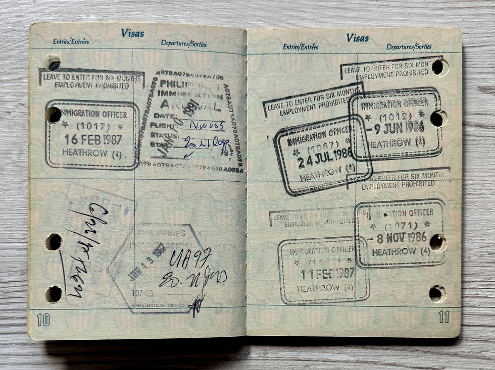 Thumbnail: United States 1983-1993 passport issued at NY with various Asian visas