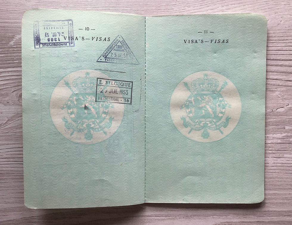 Thumbnail: Belgium 1952 issued at Barbant region with German visa