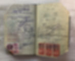Thumbnail: Two (02) Israel 1954, 1956 passports bound together full of visas and revenues