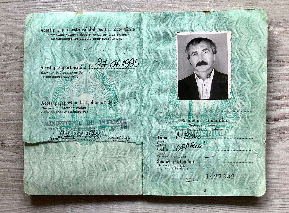 Thumbnail: Romania 1990 passport with Turkish visa