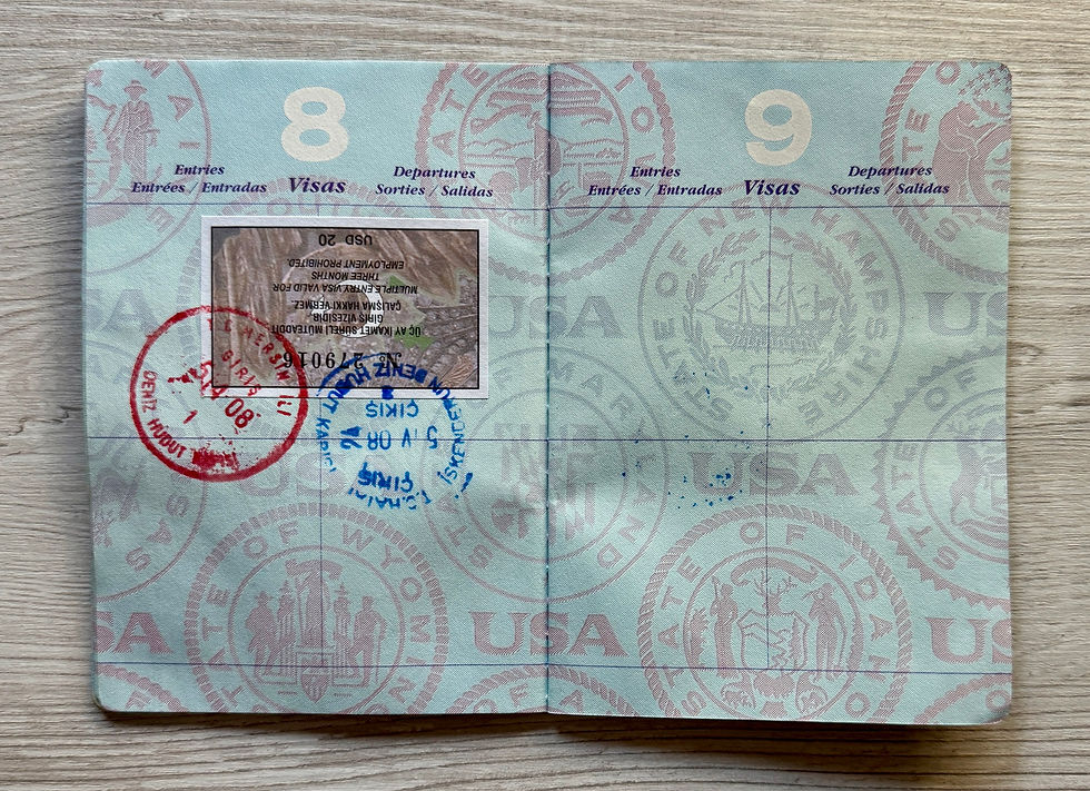 Thumbnail: United States 2005-2015 passport with a few entry/exit entries