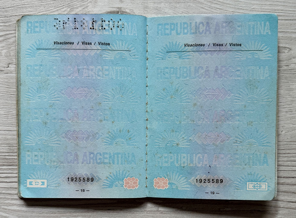 Thumbnail: Argentina 2000-2005 pre-biometric passport 