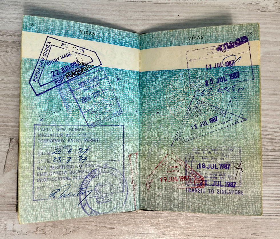 Thumbnail: UK 1983-1993 passport w/ mega rare visas Pitcairn Islands, Norfolk Island, etc