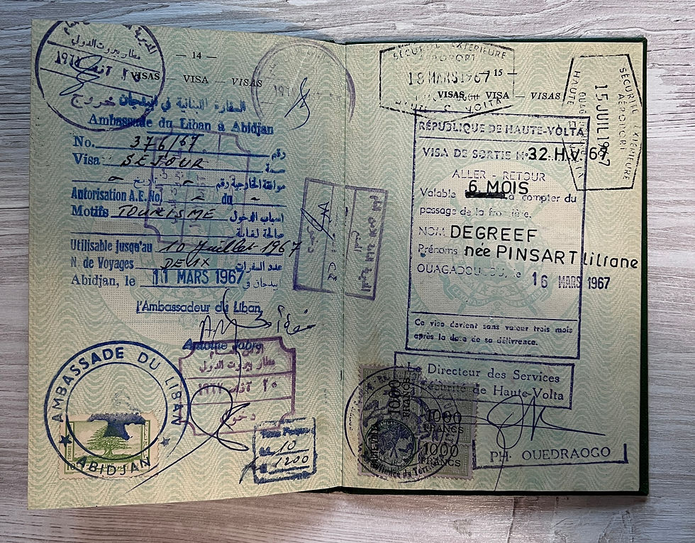 Thumbnail: Belgium 1966 passport w/ many interesting visas & revenues