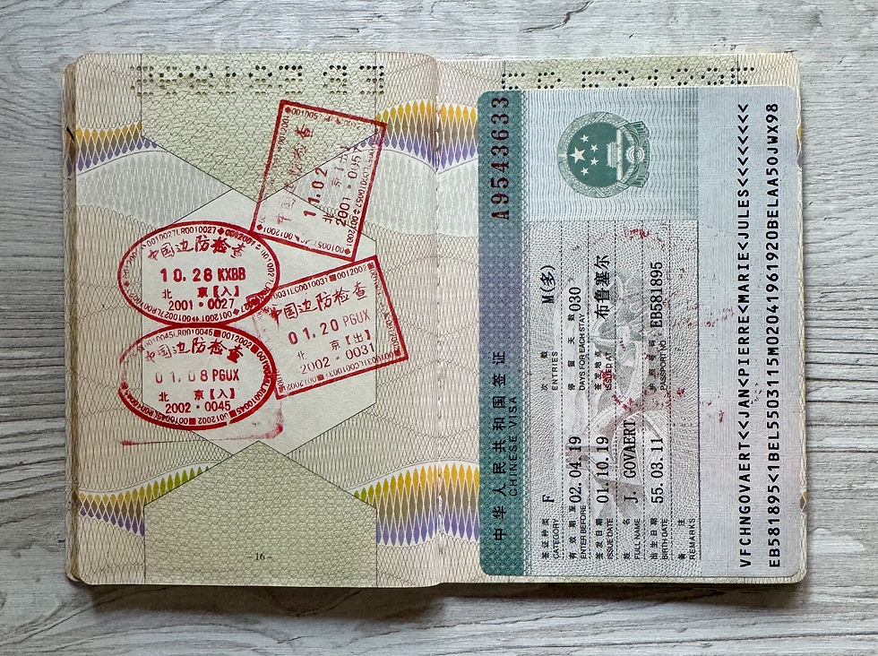 Thumbnail: Belgium 2001 passport with lots of China and Hong Kong visas