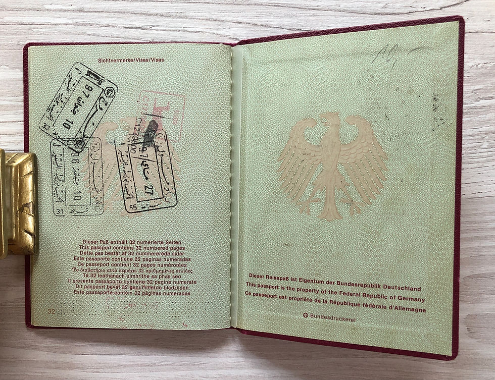 Thumbnail: Germany 1994 passport with Turkish, Bulgarian, Kenya, Dominican Republic visas