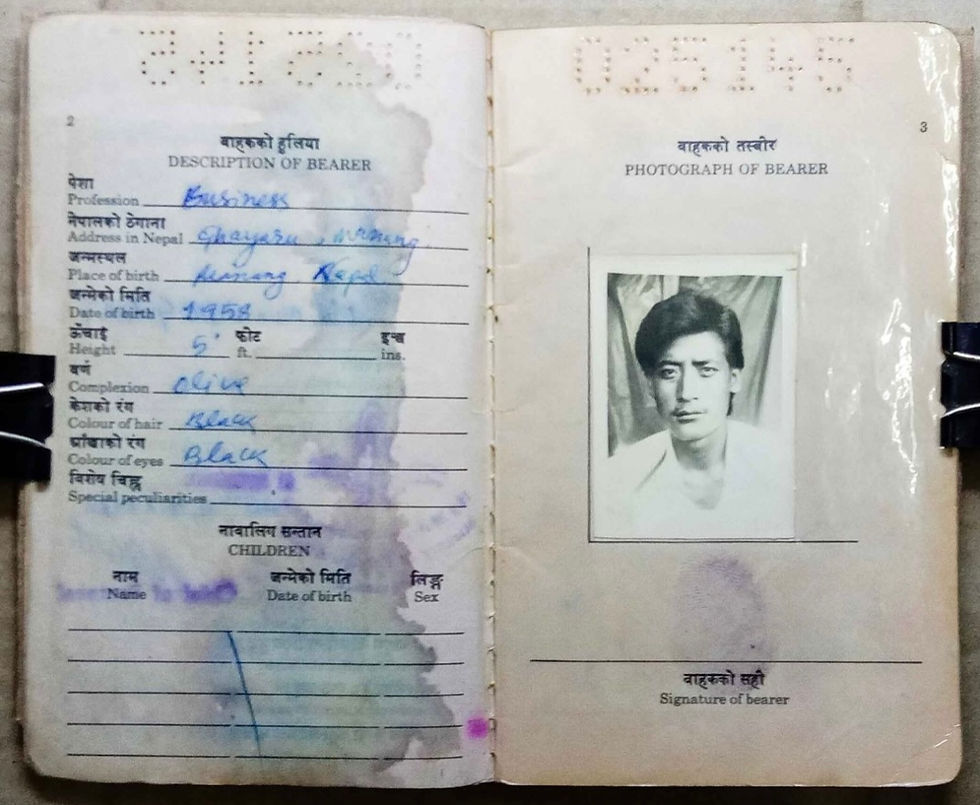 Thumbnail: Kingdom of Nepal 1981 passport packed with many visas ++ABSOLUTELY AMAZING++