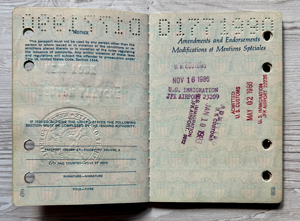 Thumbnail: United States 1983-1993 passport issued at NY with various Asian visas