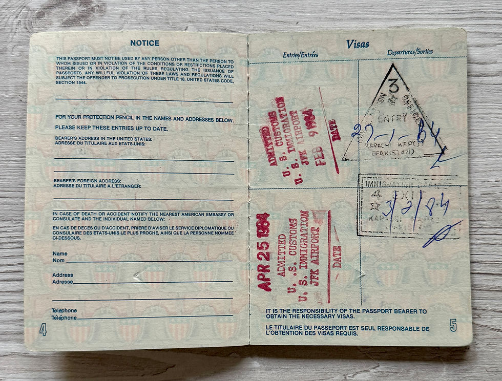 Thumbnail: United States 1984-1994 passport full of visas