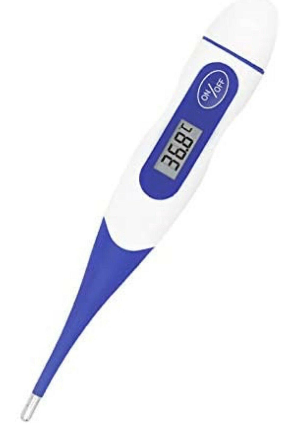 Thumbnail: 2 Pack LCD Digital Flex Tip Thermometer temp for infants and adults