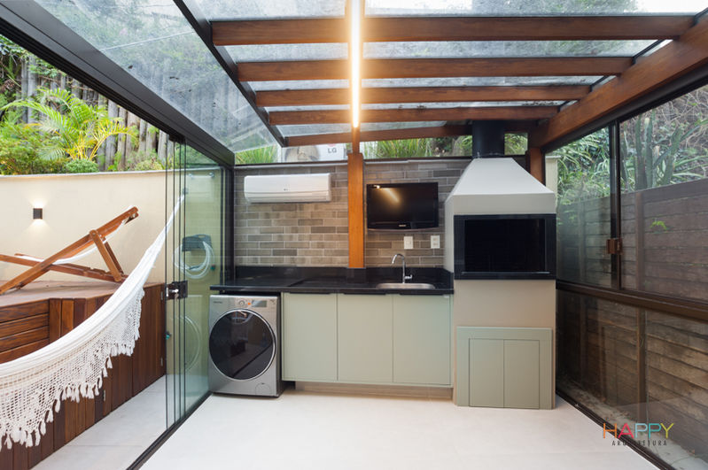 Reforma e decoração de interiores de casa completa, cozinha, quarto, suíte, pátio, área gourmet, banheiro, lavabo| Happy Arquitetura - Arquiteto Porto Alegre
