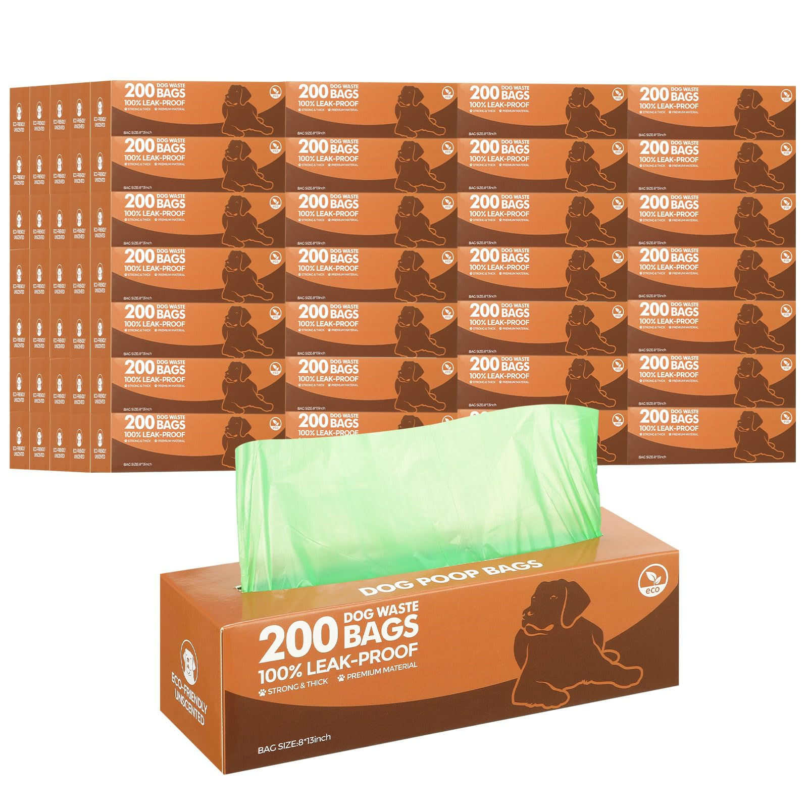 50 Rolls Dog Waste Bags 10000 Count Dog Trash Bags Leak Proof Pet Bags Doggie Po