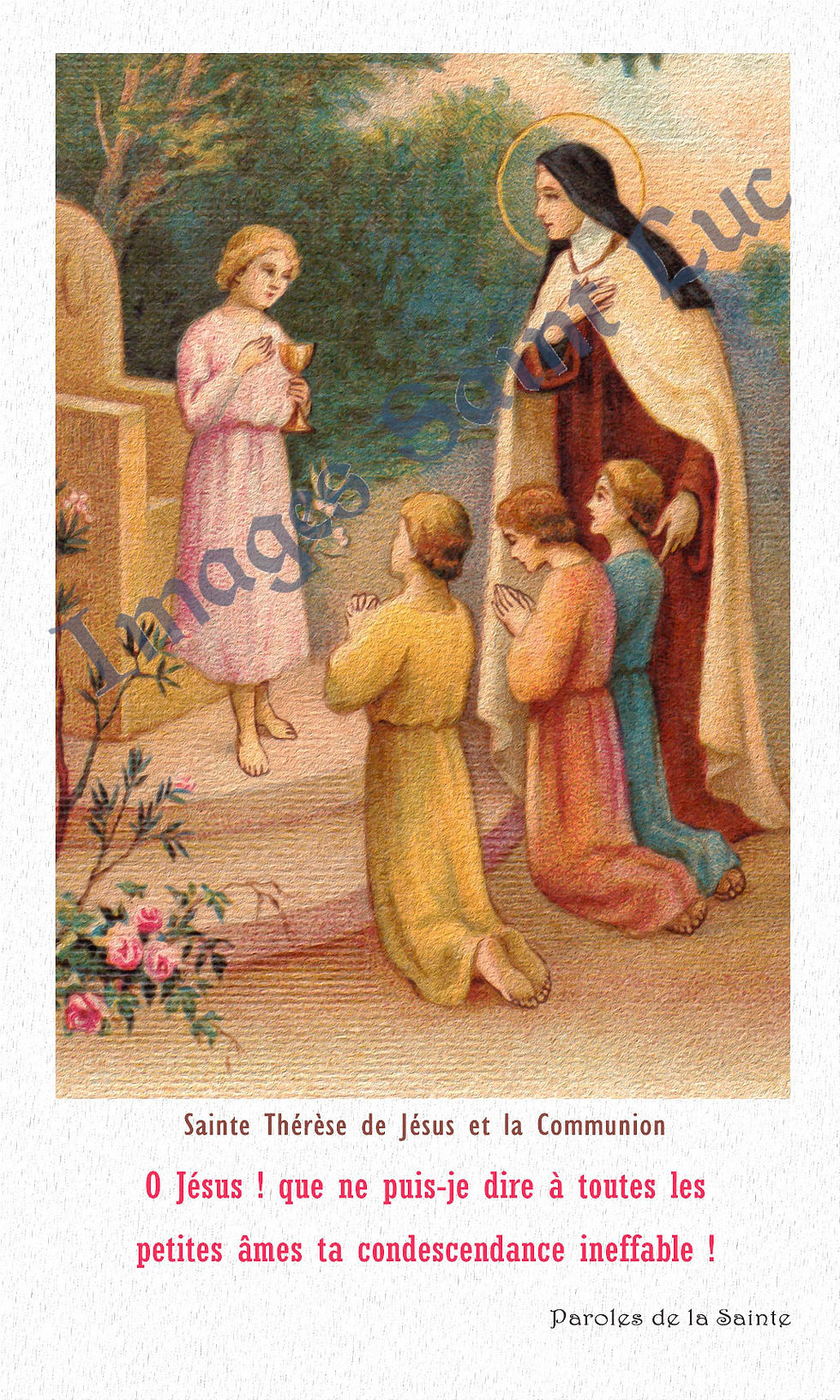 La communion et Ste Thérèse de l'Enfant-Jésus