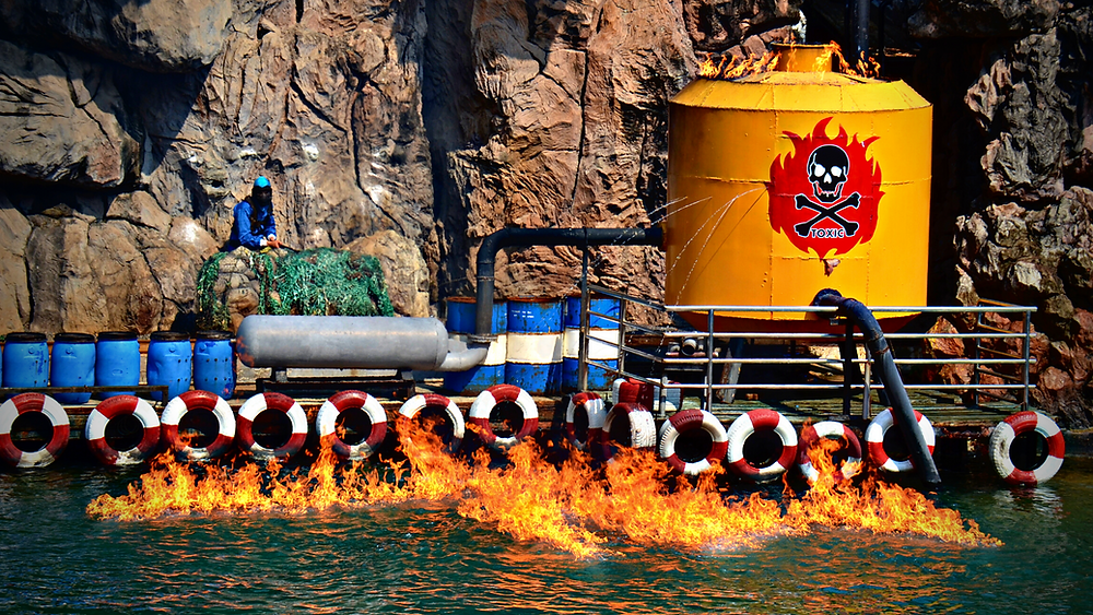 river on fire