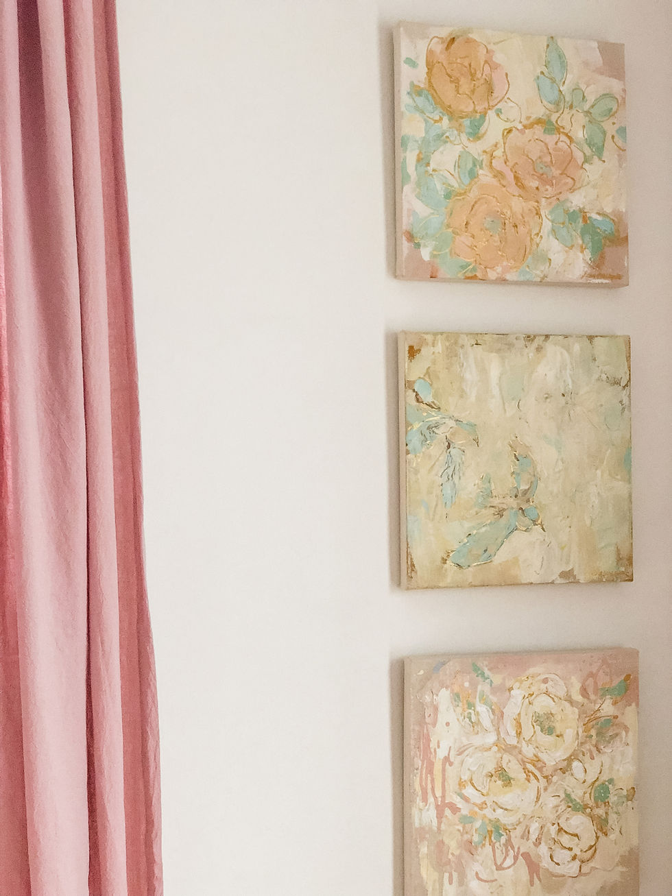 Beautiful art hung on the walls now