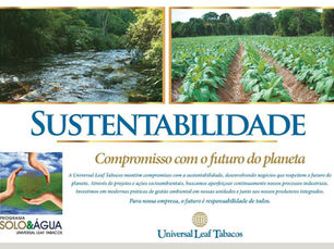 Universal Leaf Tabacos anuncia no Dia de Conservação do Solo