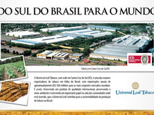 Universal Leaf Tabacos anuncia em Zero Hora