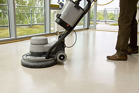 床ワックスがけ