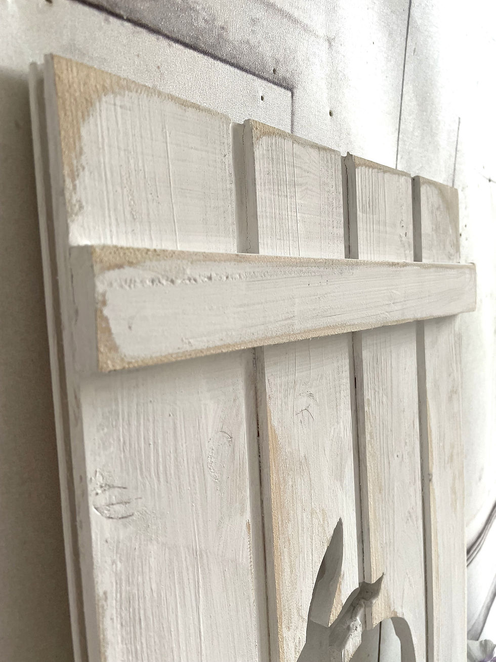 Miniaturbild: Fensterladen Hase weiß
