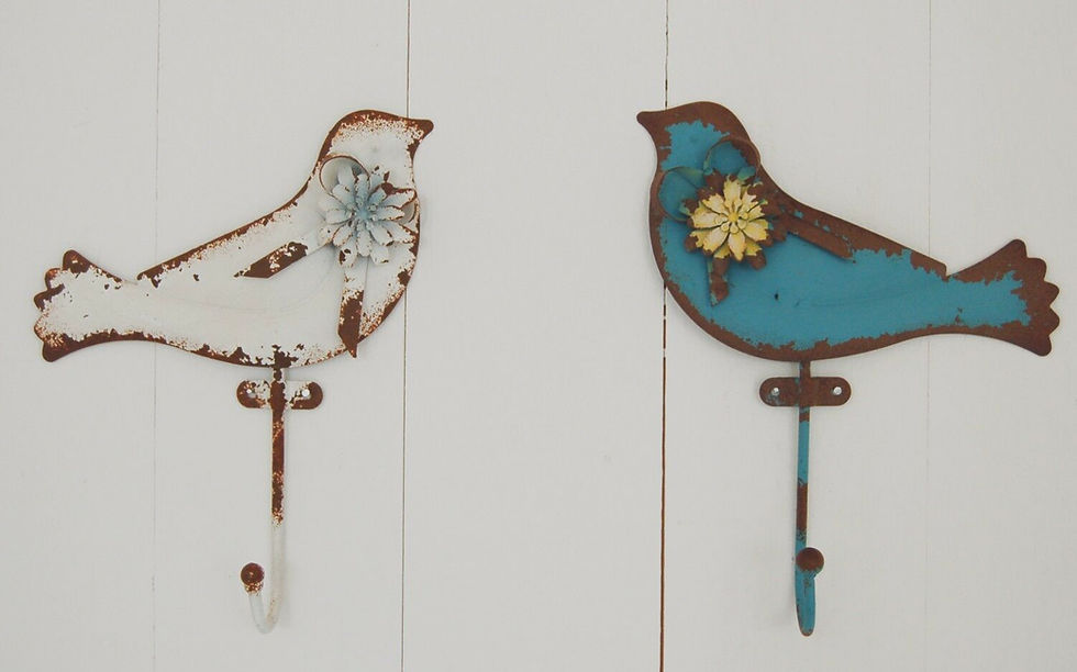 Miniaturbild: Haken Vogel weiß