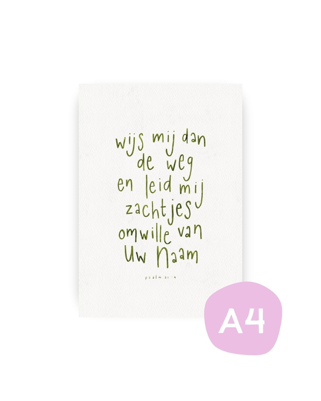 Poster 'Wijs mij de weg' (A4)