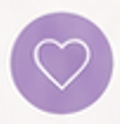 Heart icon representing reconnection self-awareness and emotional wellbeing