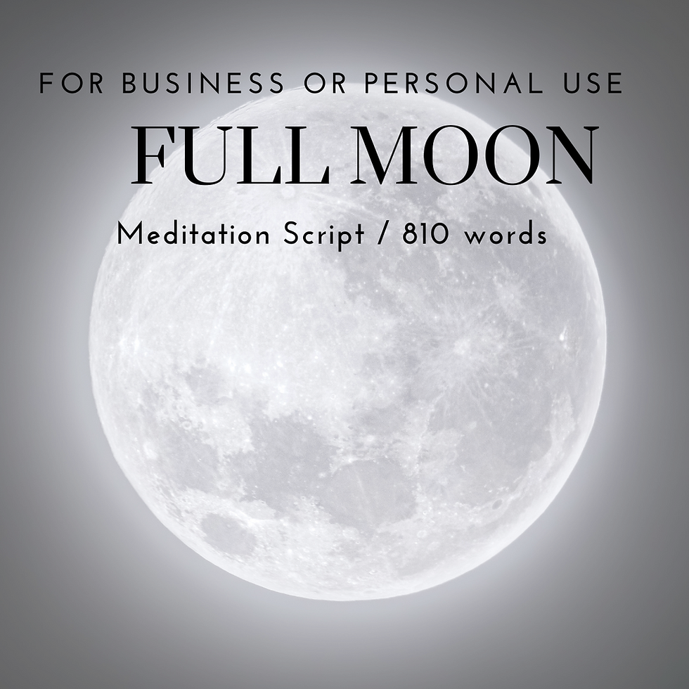 Full Moon Meditation Script